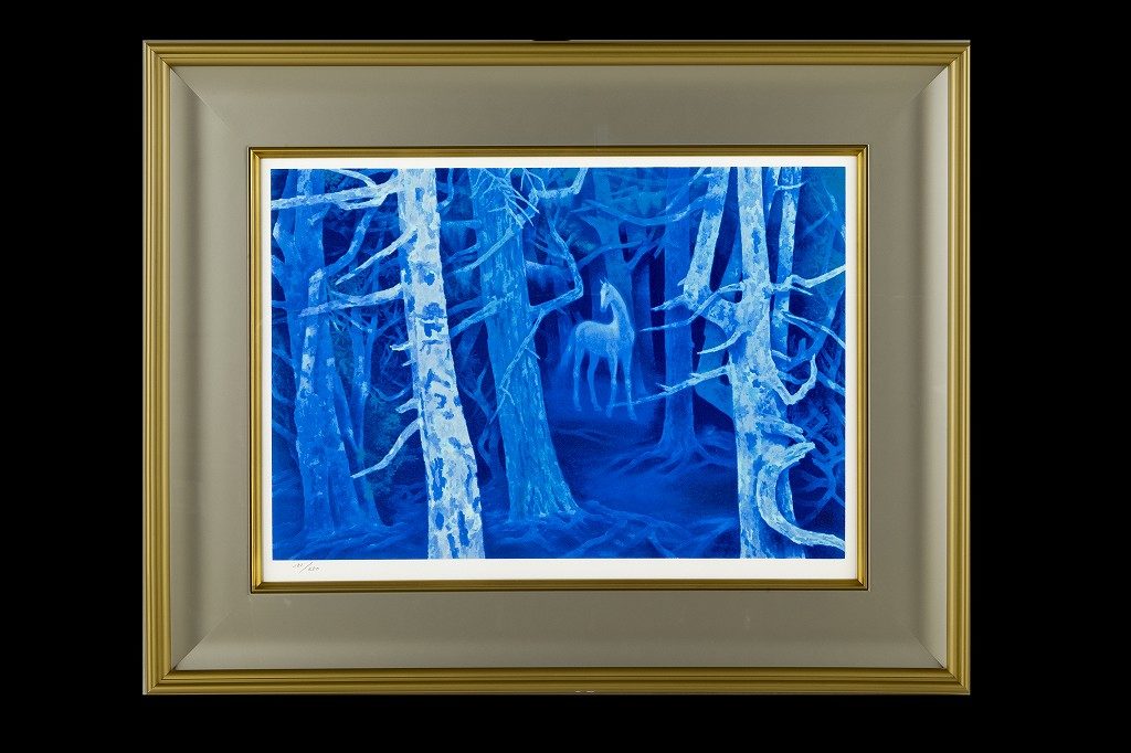 アートショップ フォームス 東山魁夷「白馬の森」アートポスター 額装品 アートショップ フォームス 東山魁夷「白馬の森」アートポスター 額装