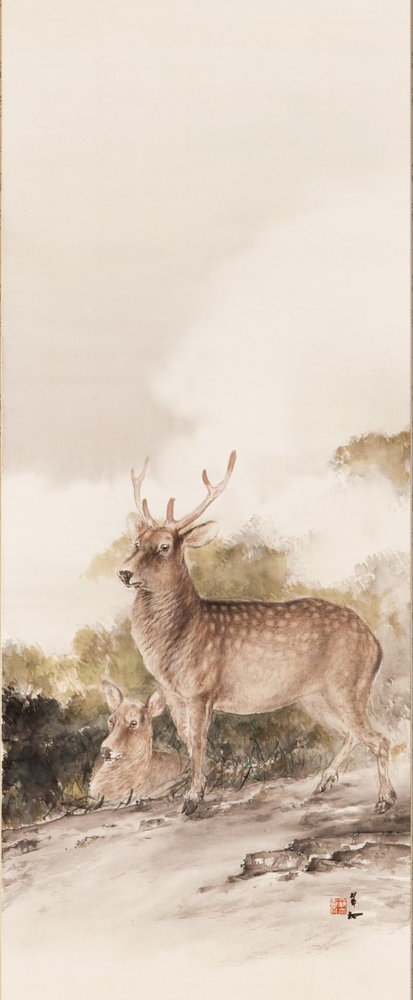 山内一生 「亀」 和紙画 正月 絵画 軽くっ 和風画 日本画 障子紙 和紙