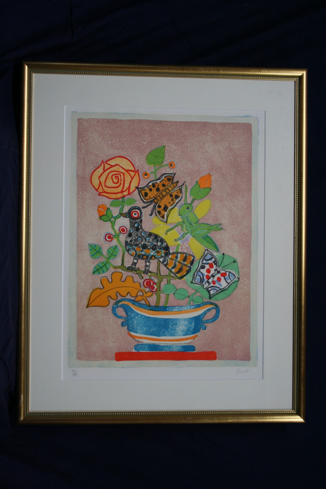 アイズピリ 花 リトグラフ 入荷いたしました。 | 絵画・掛軸 お知らせ 