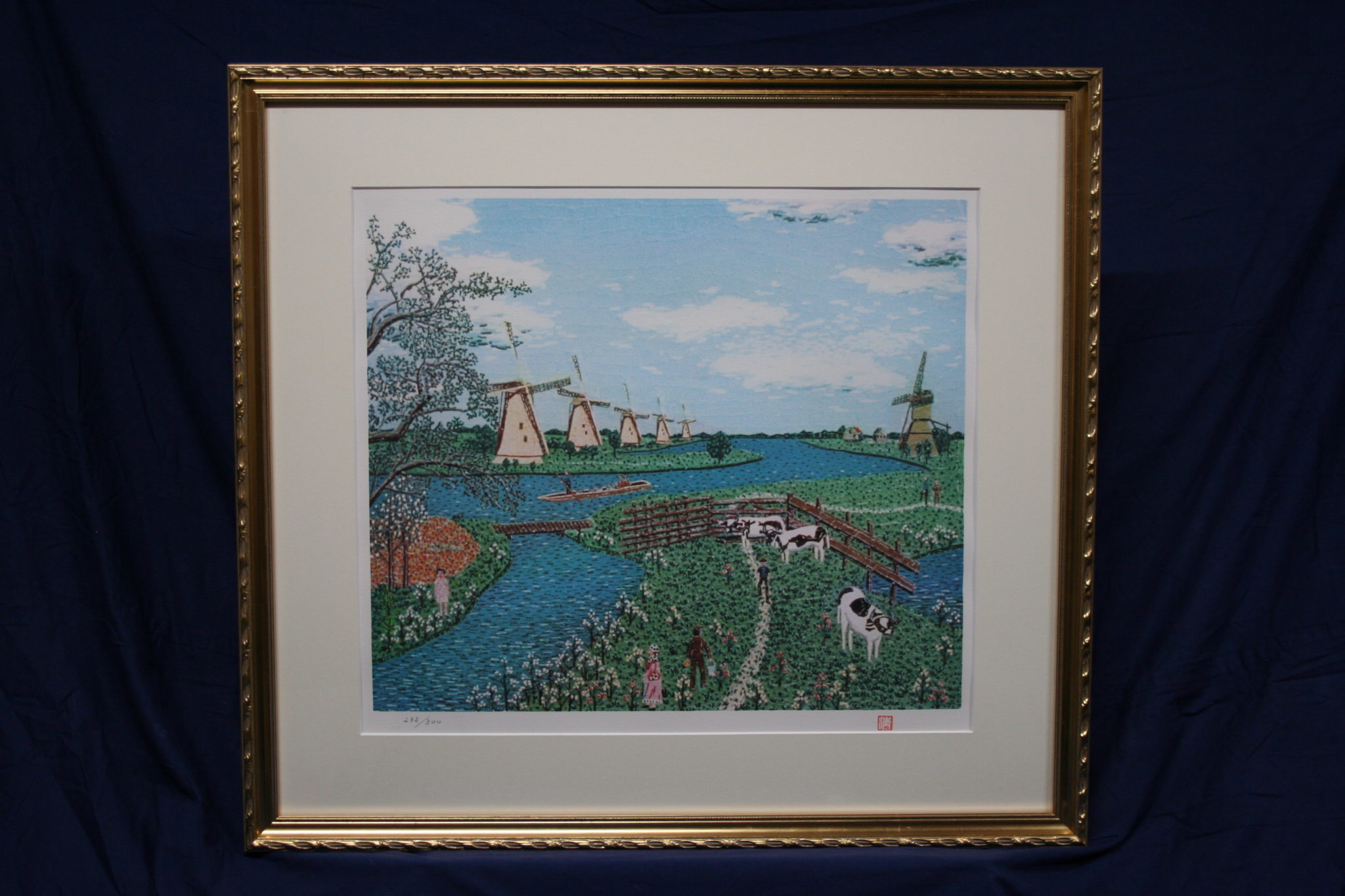 山下清先生のｵﾗﾝﾀﾞの牧場リトグラフ入荷いたしました。 | 絵画・掛軸 