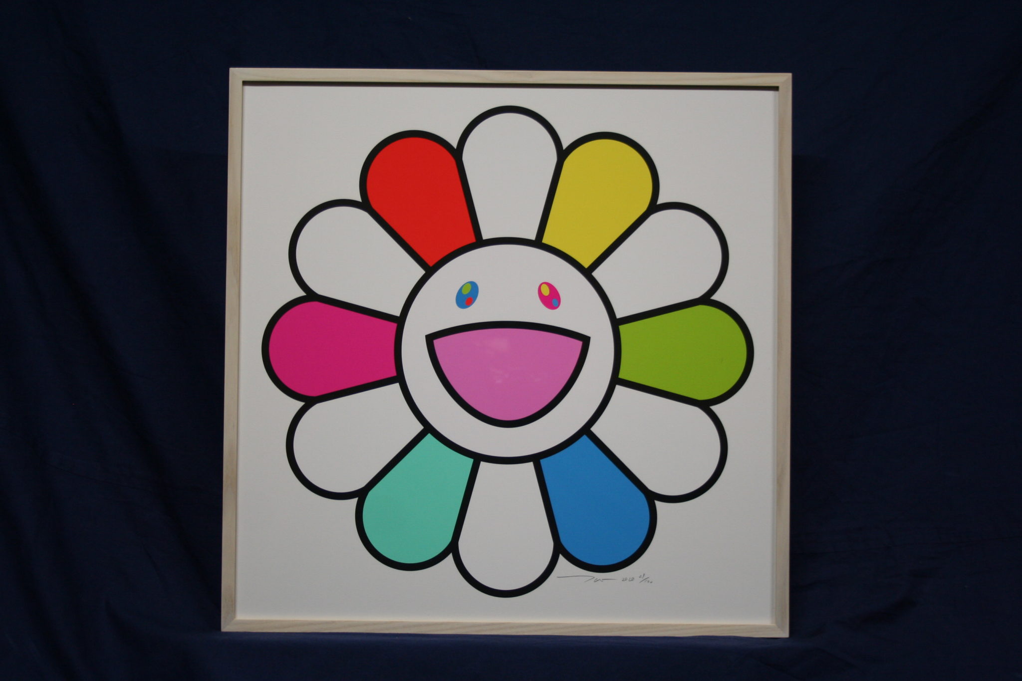 村上隆 にっこりな毎日をお花さんと！ オフセット版画 | 美濃 - その他 