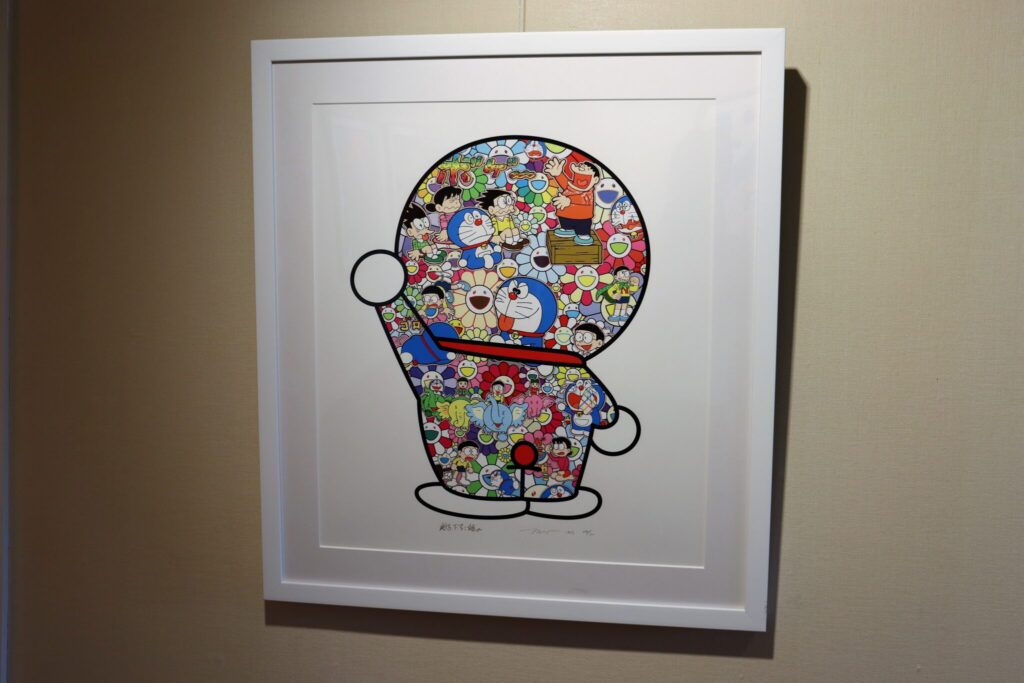 おうちギャラリー 村上隆「ドラえもんの日常」を飾りました。 | 絵画 ...