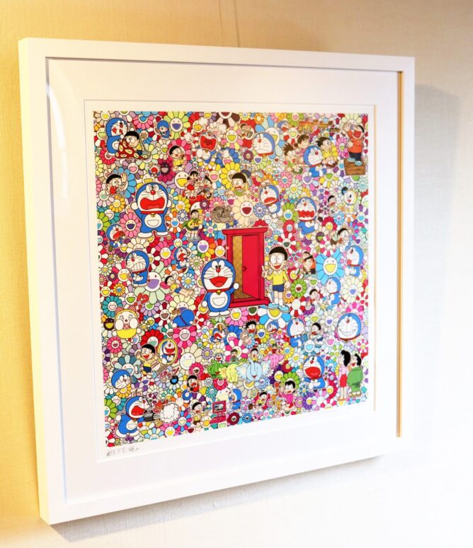 おうちギャラリー 村上隆先生の どこでもドアいろいろあるよ シルク  