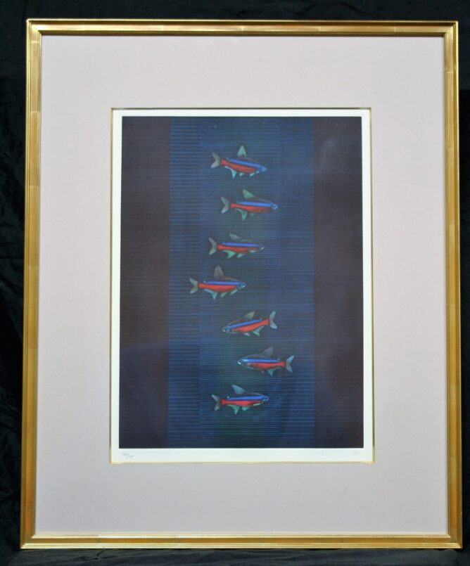加山又造 熱帯魚 | 美濃和紙・掛軸・絵画の販売、買取なら(株)後藤紙店 