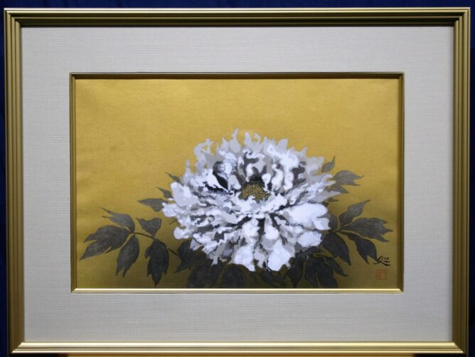 加山又造 牡丹 | 美濃和紙・掛軸・絵画の販売、買取なら(株)後藤紙店 