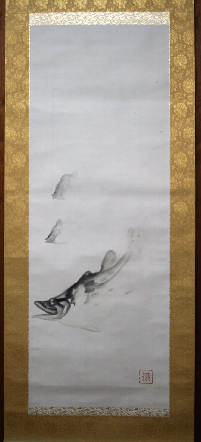 前田青邨作品展より 遊魚 を紹介します | 絵画・掛軸 お知らせ 