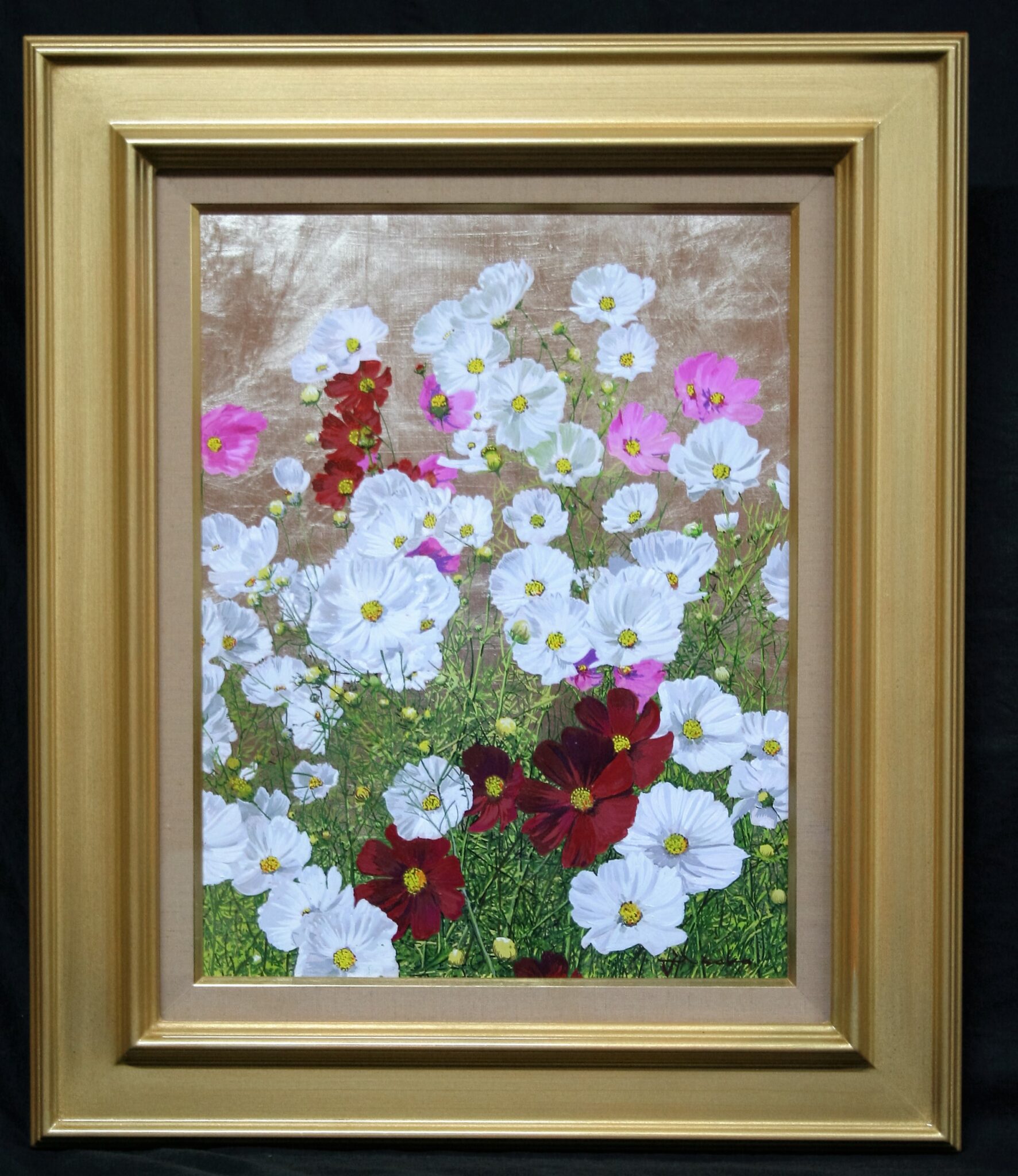 井阪 仁 コスモス 額 61cm✖︎69cm 絵画