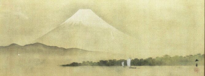 真作】絵画 田中針水 日本画10号 童子 川合玉堂に師事 箱・黄袋入 O184 