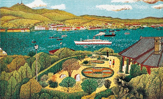 山下清 グラバー邸 リトグラフ | 美濃和紙・掛軸・絵画の販売、買取 