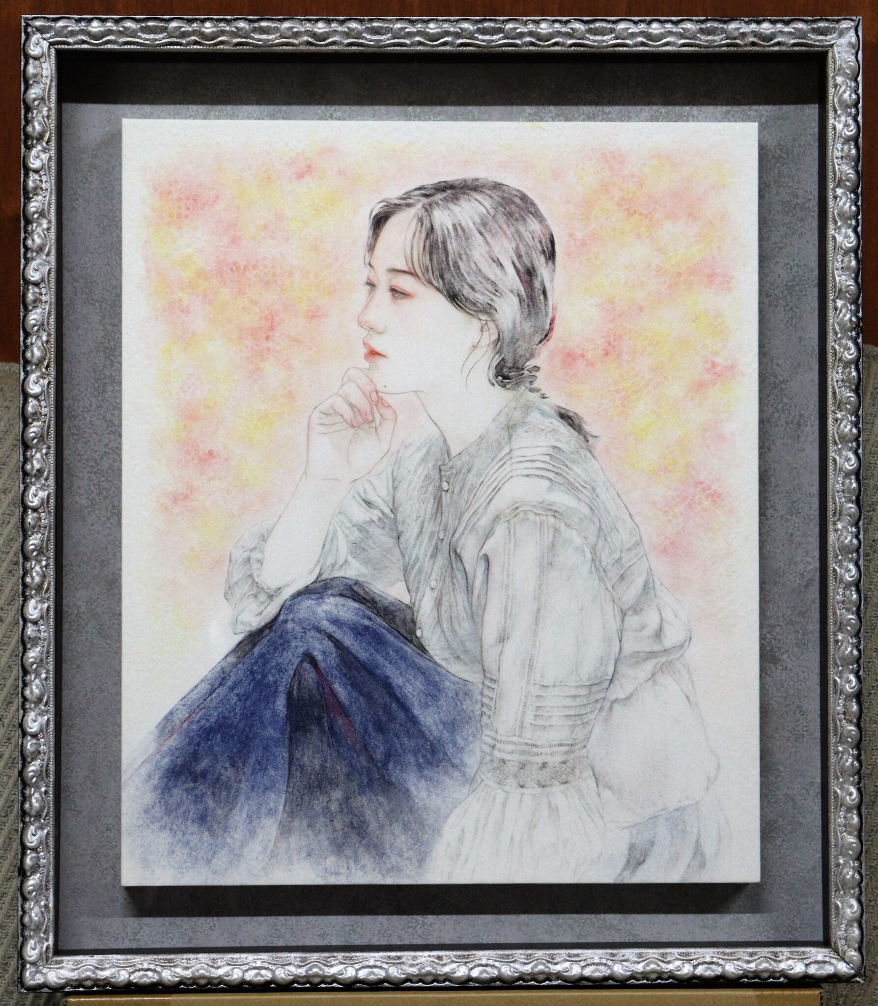 おうちギャラリー 新家未来先生の「花の香を風のたよりに」8号を紹介します | 絵画・掛軸 お知らせ&おうちギャラリー | 美濃和紙・掛軸・絵画 ...