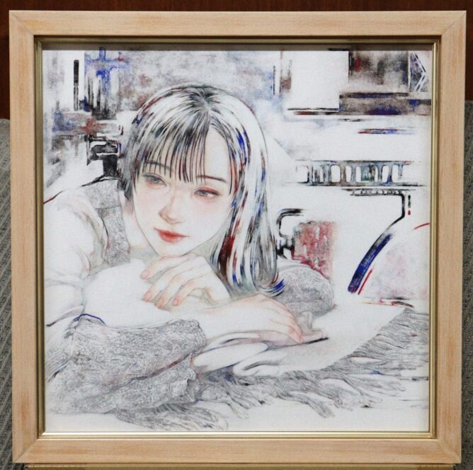 木村圭吾『春爛漫』色紙｜美術品・アンティーク・コレクション