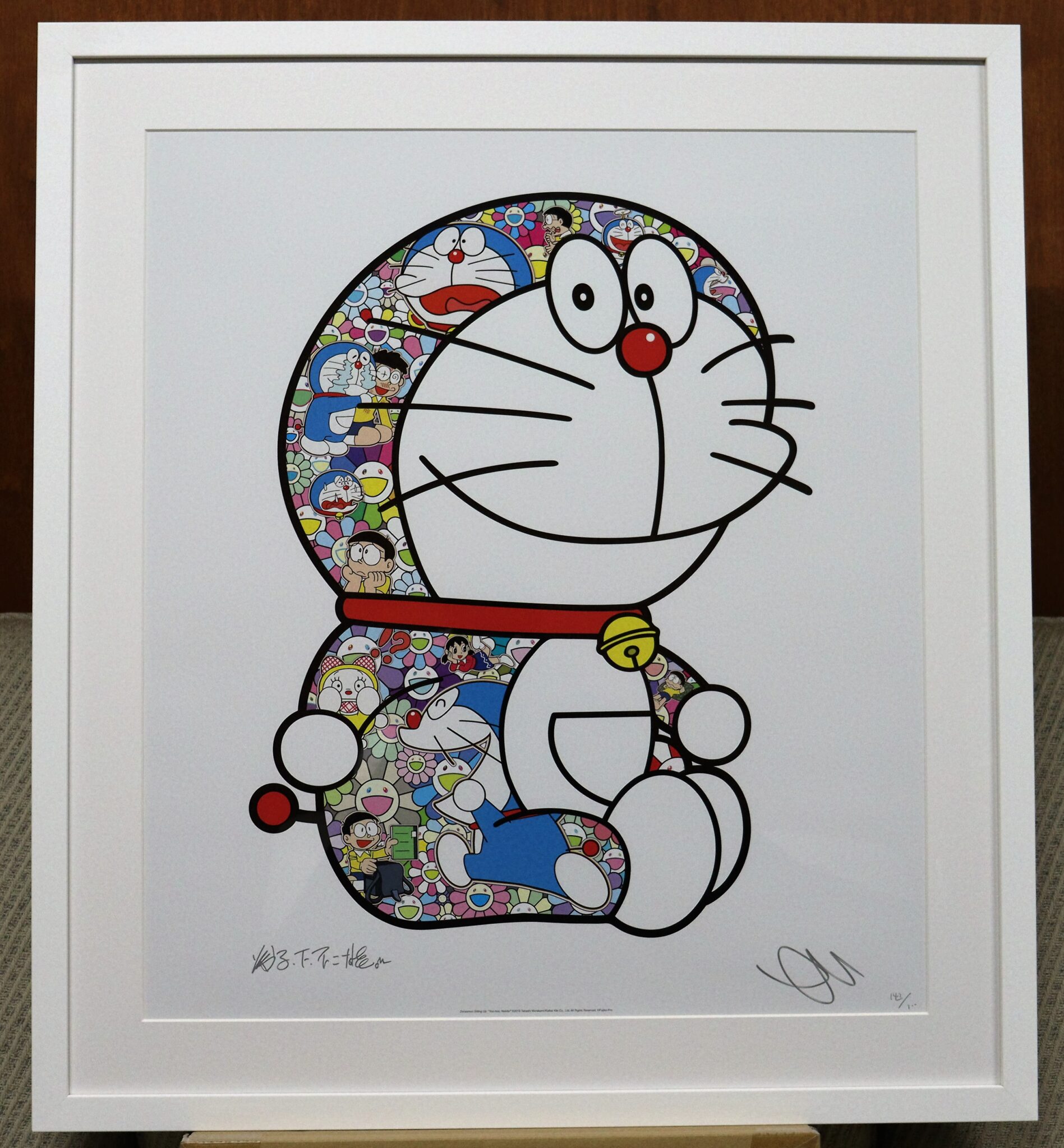 おうちギャラリー 村上隆先生の「おすわりドラえもん「オーイのび太君 
