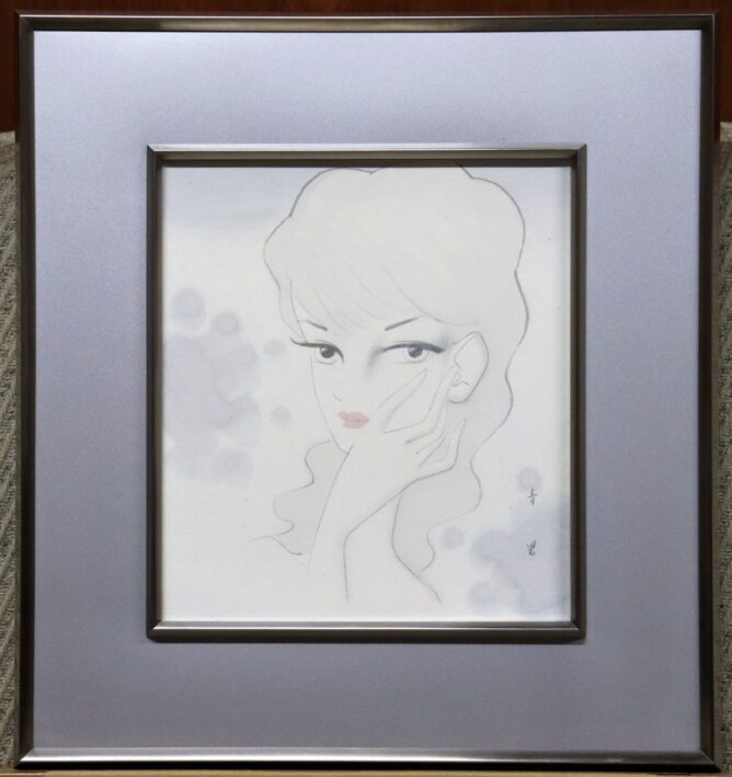 東郷青児 婦人像 | 美濃和紙・掛軸・絵画の販売、買取なら(株)後藤紙店・後藤画廊