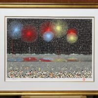 篠田桃紅　荻須高徳　大橋翠石　棟方志功　児玉幸雄　三岸節子　前田青邨　川合玉堂　平山郁夫　伊藤小坡　　堀文子　秋野不矩　草間彌生　片岡球子　　 新山拓　鈴木強　藤田嗣治　武蔵原裕二　森田りえ子　梅原龍三郎