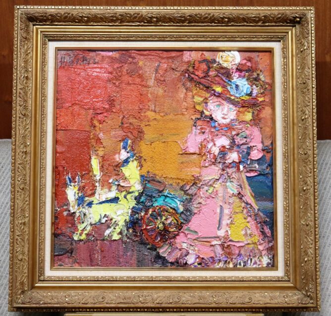 篠田桃紅　荻須高徳　大橋翠石　棟方志功　児玉幸雄　三岸節子　前田青邨　川合玉堂　平山郁夫　伊藤小坡　　堀文子　秋野不矩　草間彌生　片岡球子　　 新山拓　鈴木強　藤田嗣治　武蔵原裕二　森田りえ子　梅原龍三郎