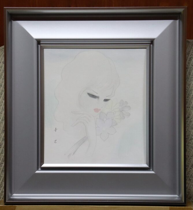 東郷青児 婦人像 | 美濃和紙・掛軸・絵画の販売、買取なら(株)後藤紙店・後藤画廊
