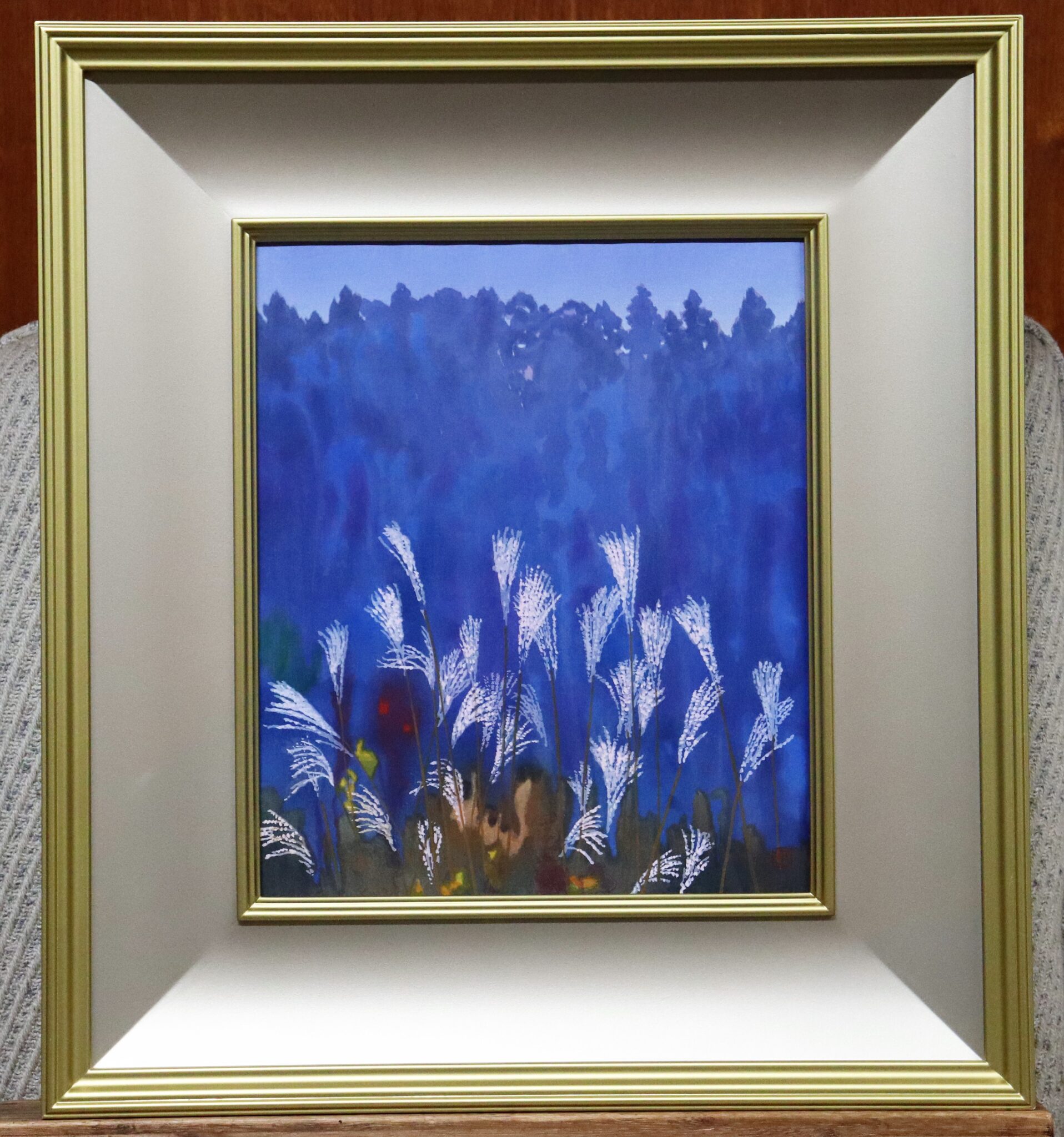 木版画 画寸 32.2 × 26.9 cm 額寸 53.5 × 48.4 cm 制作年 1980年 限定部数 450